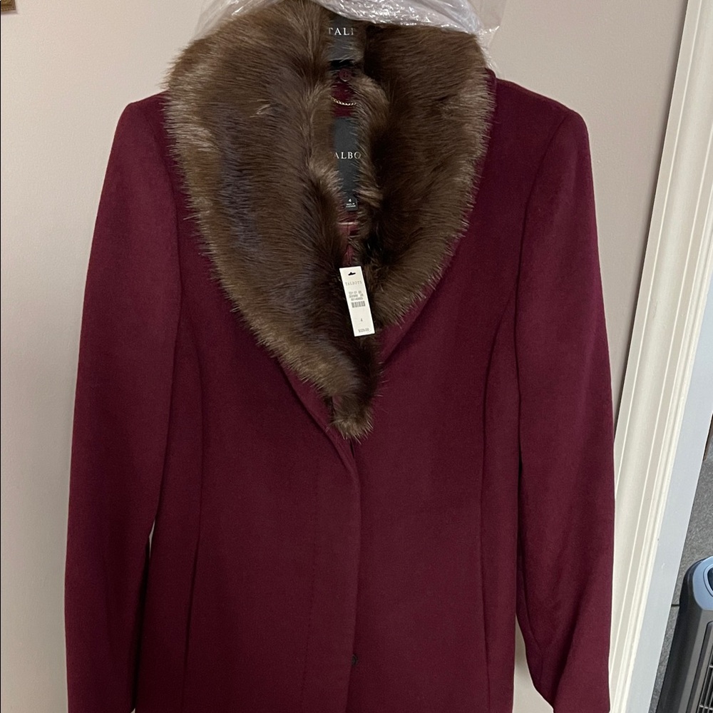 Talbot Coat NWT size 4 Deep Mulberry